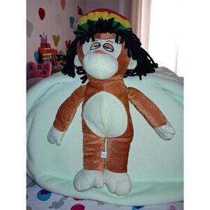 Jamaican Rasta Monkey Plush Toy—Chill Vibes Only!